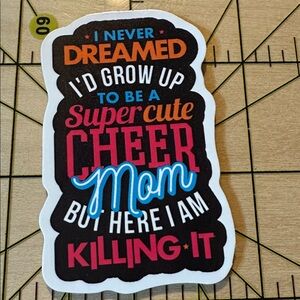 💜13/$13 +Bundle Sticker Sale | Cheer Mom Life Waterproof Sticker
